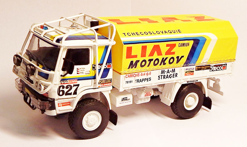 1:43 Liaz Dakkar 100.55 D, obtisky modelgaraz