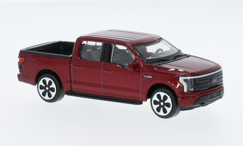 1:43 Ford F-150 Lightning, metallic-dunkelrot, 2022 - Bburago