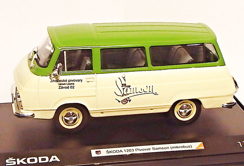 1:43 Škoda 1203 Samson, ruční práce, není skladem, model na objednávku