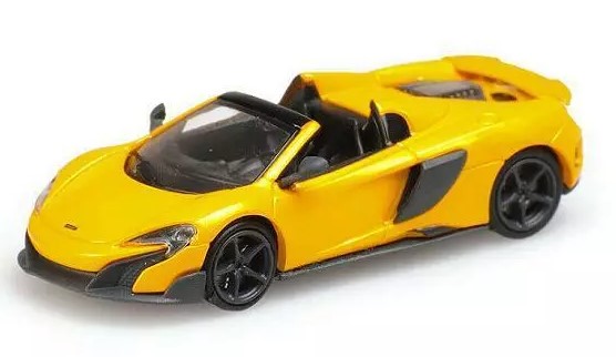 1:87 McLaren 675 LT Spider, žlutý - Minichamps
