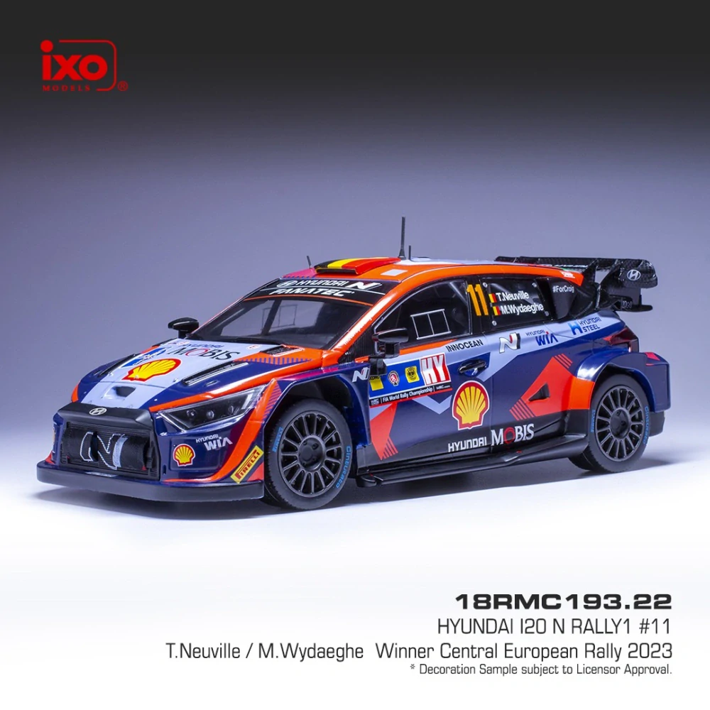 1:18 Hyundai i20 N Rally 1 #11 T.Neuville/M.Wydaeghe Winner Central European Rally 2023 - IXO