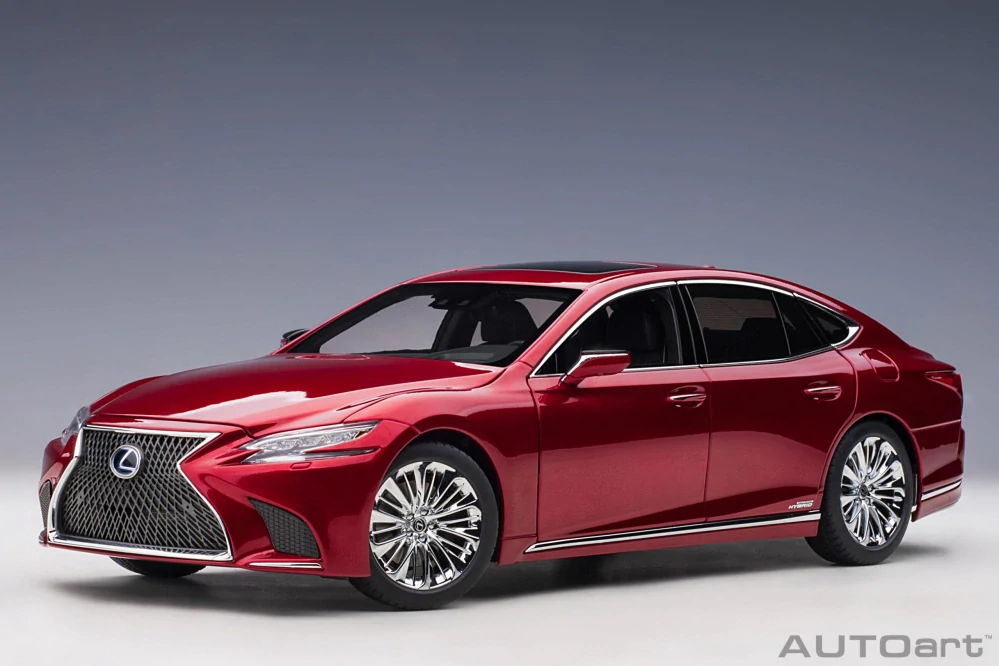 1:18 Lexus LS 500h (Morello Red Metallic) - AutoArt