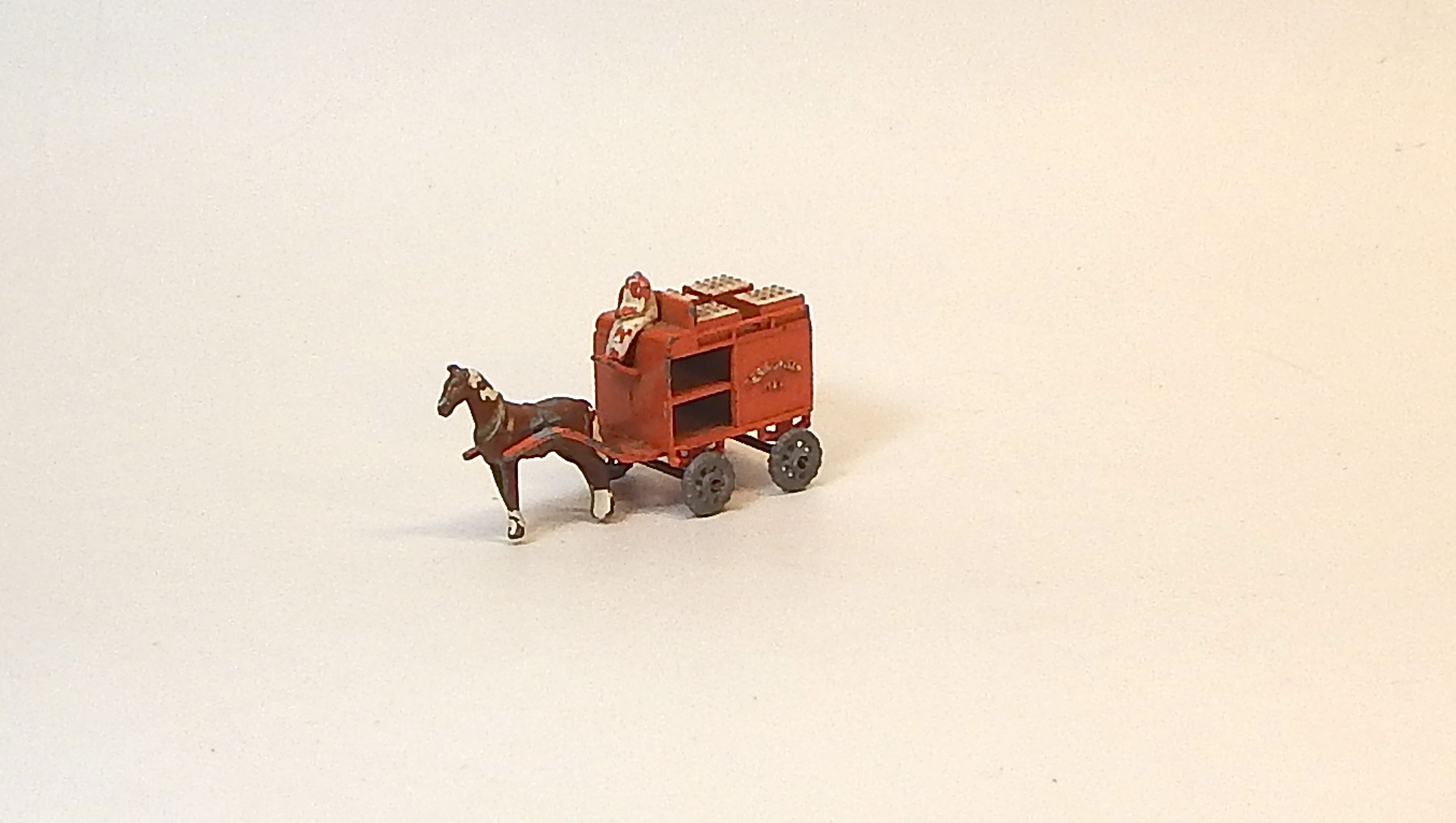 7 Horse Tawn Milk Float, bazar, bez krabičky - Moko Lesney