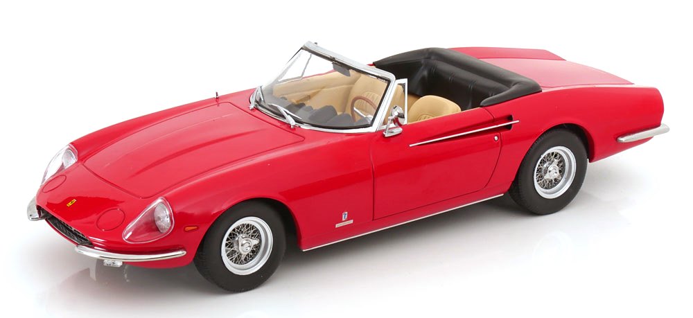 1:18 Ferrari 365 California Spider 1966 red/beige interior – KK Scale