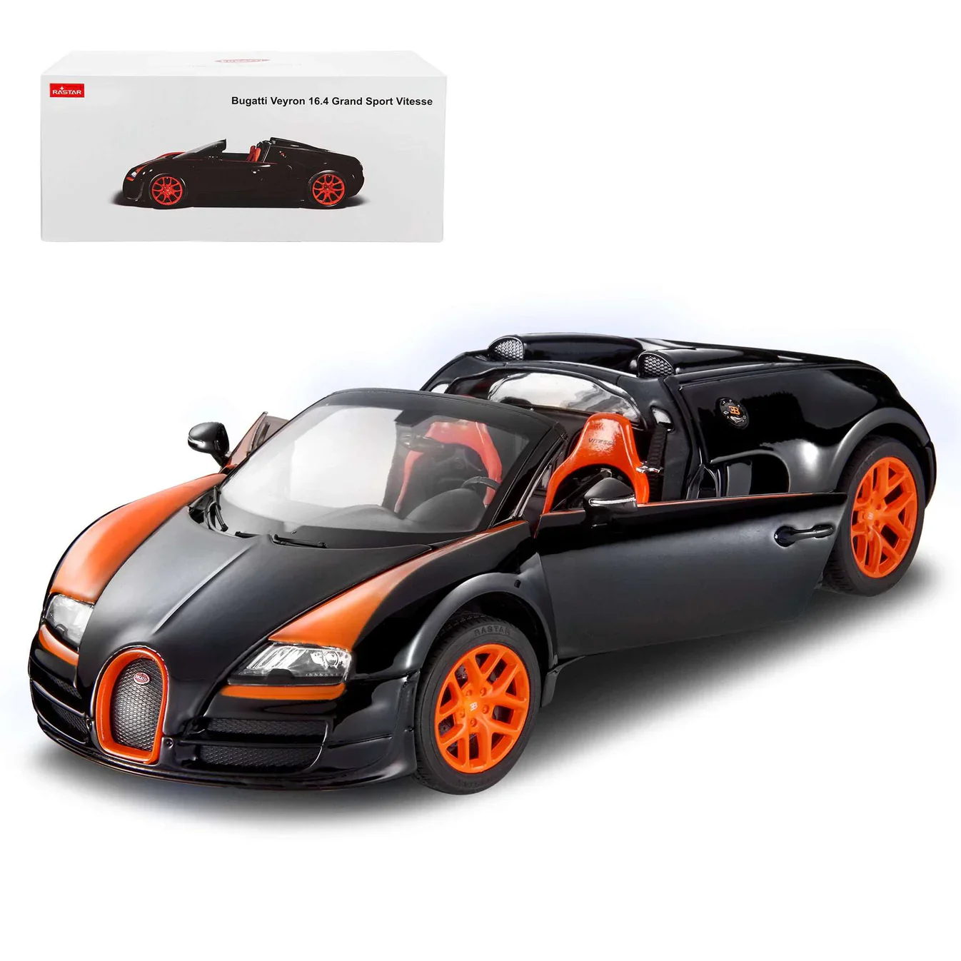1:18 Bugatti Veyron 16.4 Grand Sport Vitesse, černý - Rastar