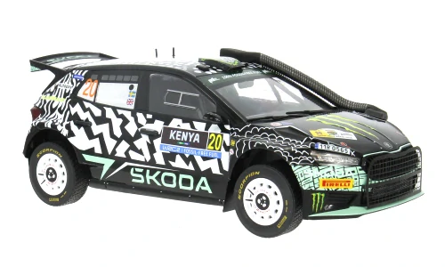 1:18 Škoda Fabia Rally2, Rally WM, Safari Rallye Kenia, 2024, #22 - IXO