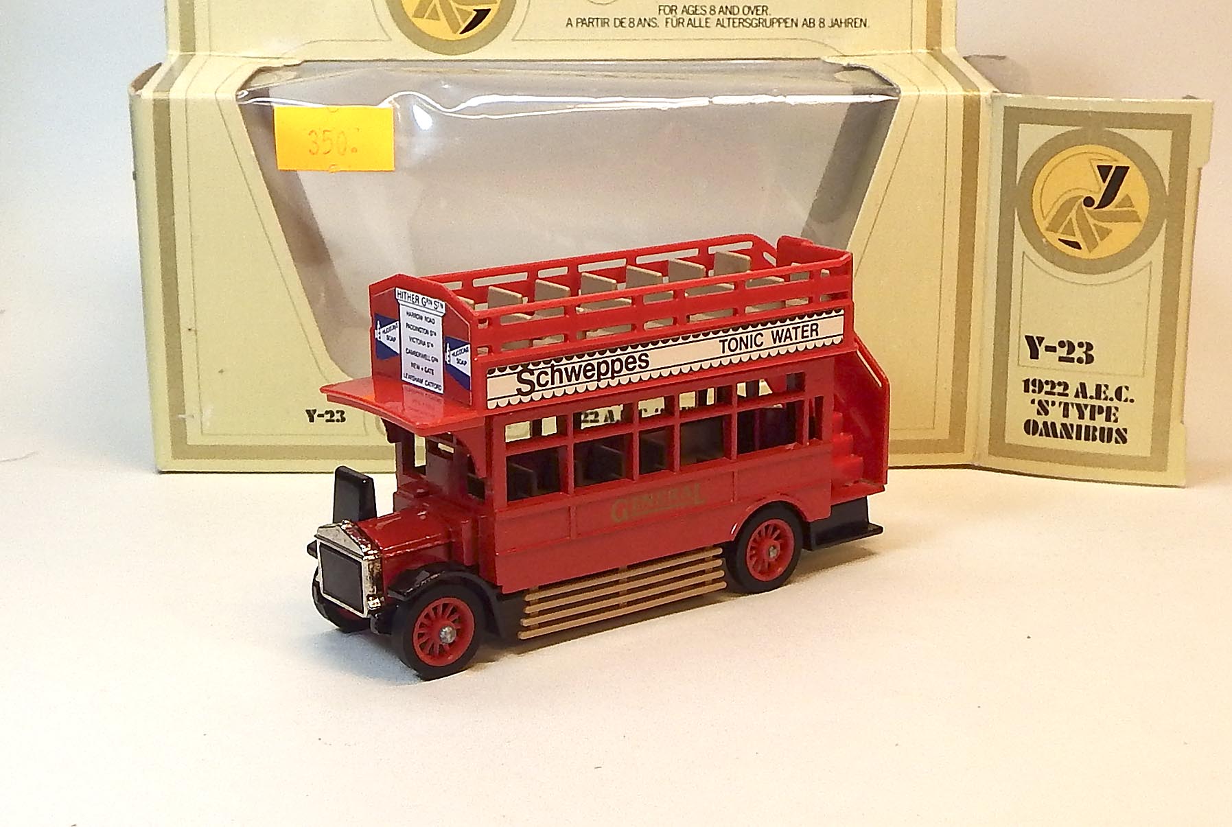 Y-23 1922 AEC S Type Omnibus, bazar - Matchbox