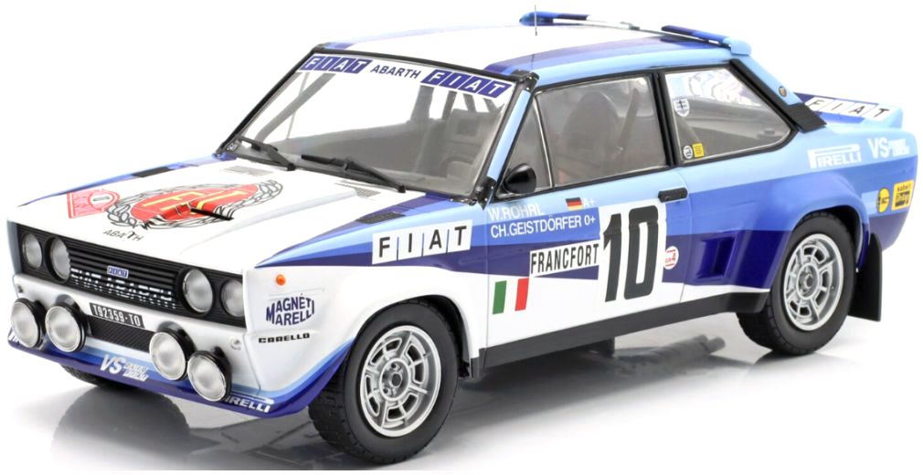 1:18 Fiat Abarth Team Fiat Italia #10 Rohrl/Geistdorfer Winner Rally Monte-Carlo 1980 - Werk83