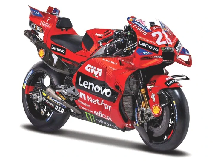 1:18 Ducati DESMOSEDICI GP24 - DUCATI LENOVO GP RACING #23 ENEA BASTIANINI 2024 – Maisto