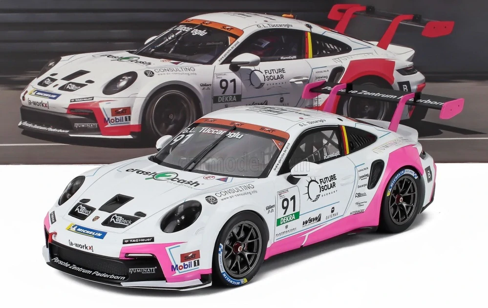 1:18 Porsche 911 GT3 Cup #91 Porsche Carrera Cup Germany 2025 G. Tüccaroglu - IXO