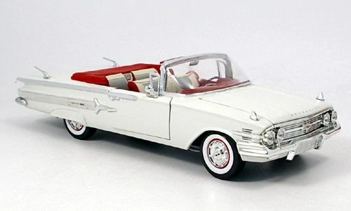 1:18 Chevrolet Impala, 1960, bílý - MotorMax