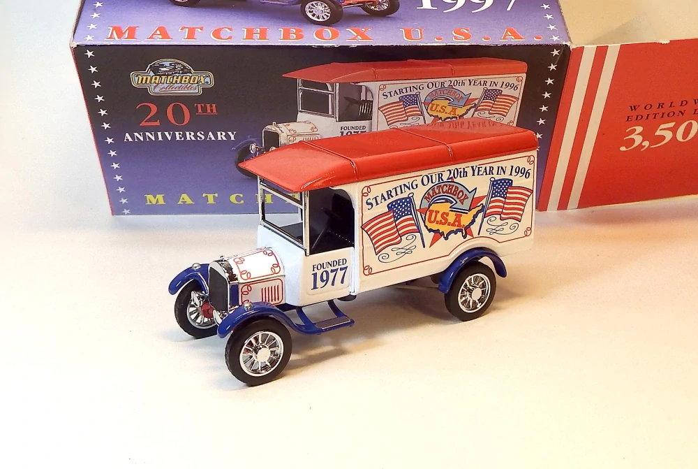 YY039/SC 1926 Ford Model TT Van, bazar, vzácný - Matchbox Yesteryear