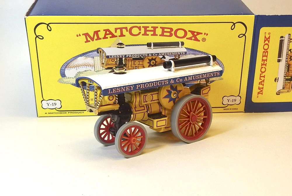 Y-19 Fowler B-6 Showman's Engine, bazar, vzácný, australská edice - Matchbox Yesteryear