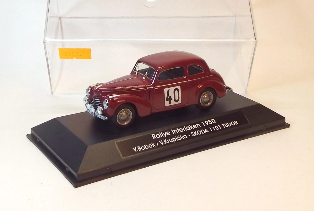1:43 Škoda 1101 Tudor Ralle Interlaken 1950, ruční práce