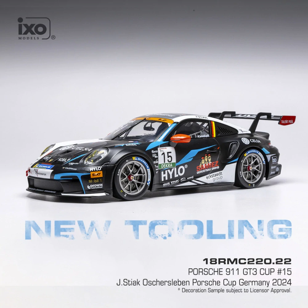 1:18 Porsche 911 GT3 Cup #15 J.Stiak Porsche Cup Oschersleben 2024 - IXO