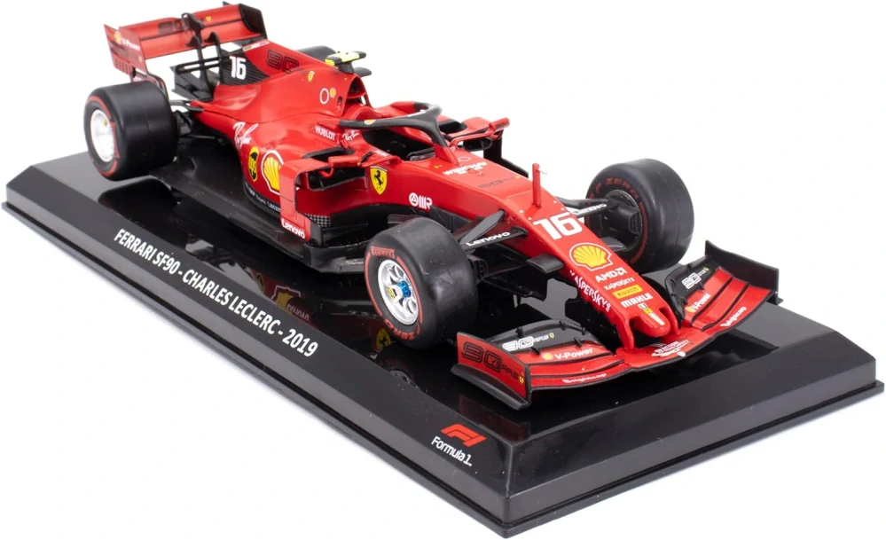 1:24 Ferrari SF90 Charles Leclerc 2019, balení blistr - Atlas
