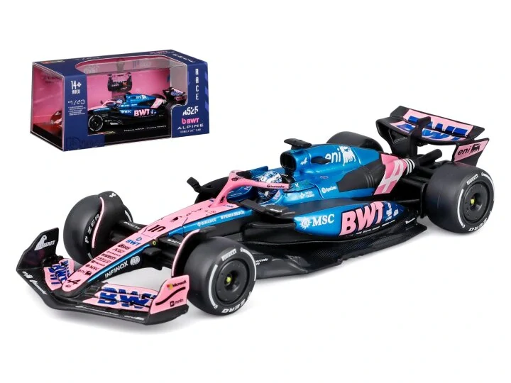 1:43 BWT ALPINE A525 #10 PIERRE GASLY 2025 with Helmet - Bburago