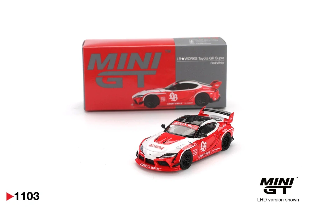 1:64 LB★WORKS Toyota GR Supra Red - Mini GT