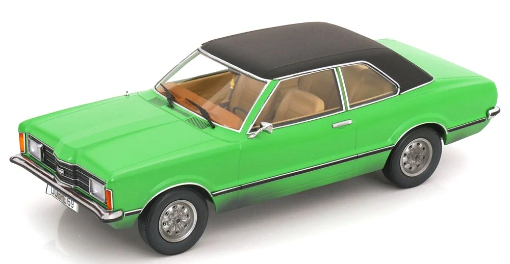 1:18 Ford England Taunus GXL *Bang Boom Bang Movie* with Vinyl Roof 1971 Dirty Version - KK Scale