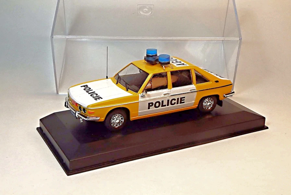 1:43 Tatra 613-2 policie, maják modro-modrý na rampě ruční práce