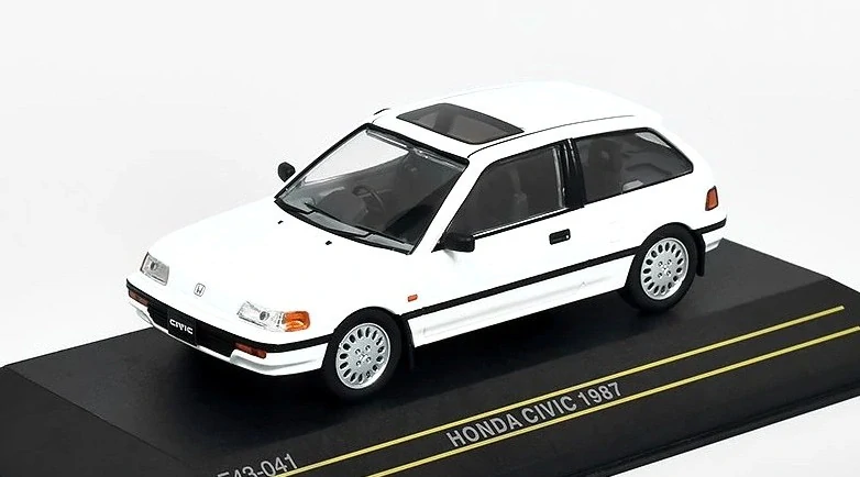 1:43 Honda Civic 1987, bílá - First 43 Models