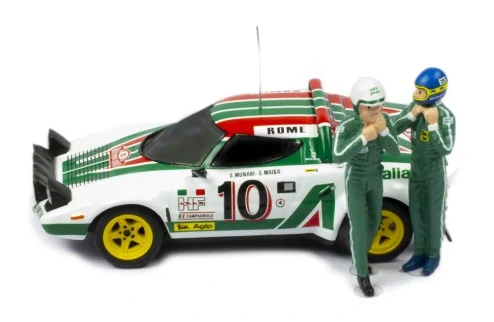 1:43 Lancia Stratos HF #10 Alitalia Rallye Monte Carlo 1976, série s figurkami - IXO