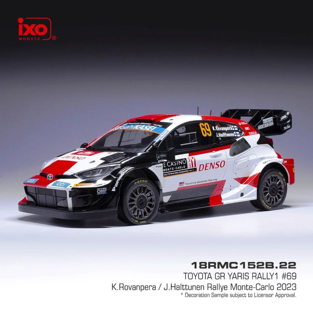 1:18 Toyota GR Yaris #69 Rovanperä/Halttunen Rallye WM Rally Monte Carlo 2023 - IXO