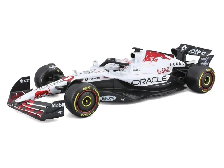 1:18 Red Bull RB21 #1 MAX VERSTAPPEN WINNER JAPAN GP 2025 - SPECIAL WHITE LIVERY - Bburago