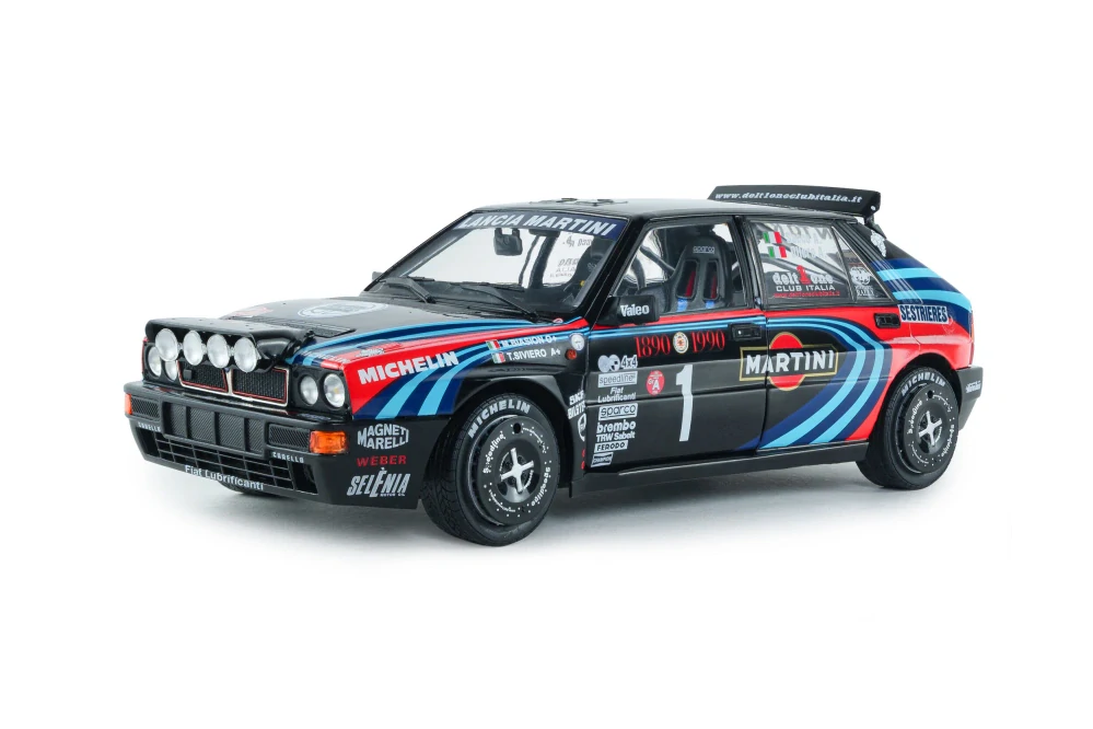 1:18 Lancia Delta HF Integrale Tribute To Biasion A.Sacco Rallye Monte Carlo 1990 - Solido