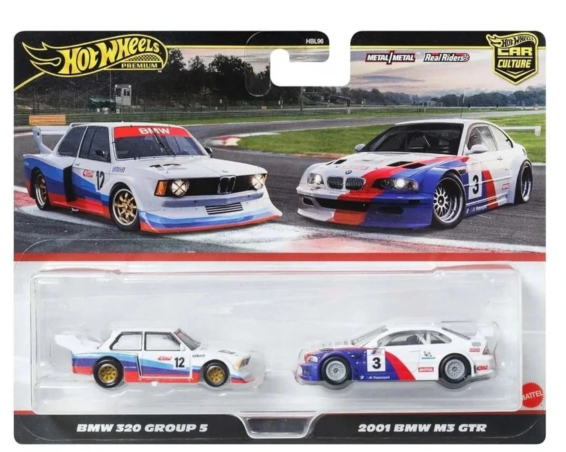 1:64 BMW 320 GROUP 5 #12; 2001 BMW M3 GTR #3 - Hot Wheels
