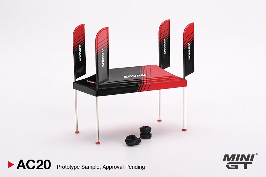 1:64 Paddock Service Tent Set - ADVAN - Mini GT