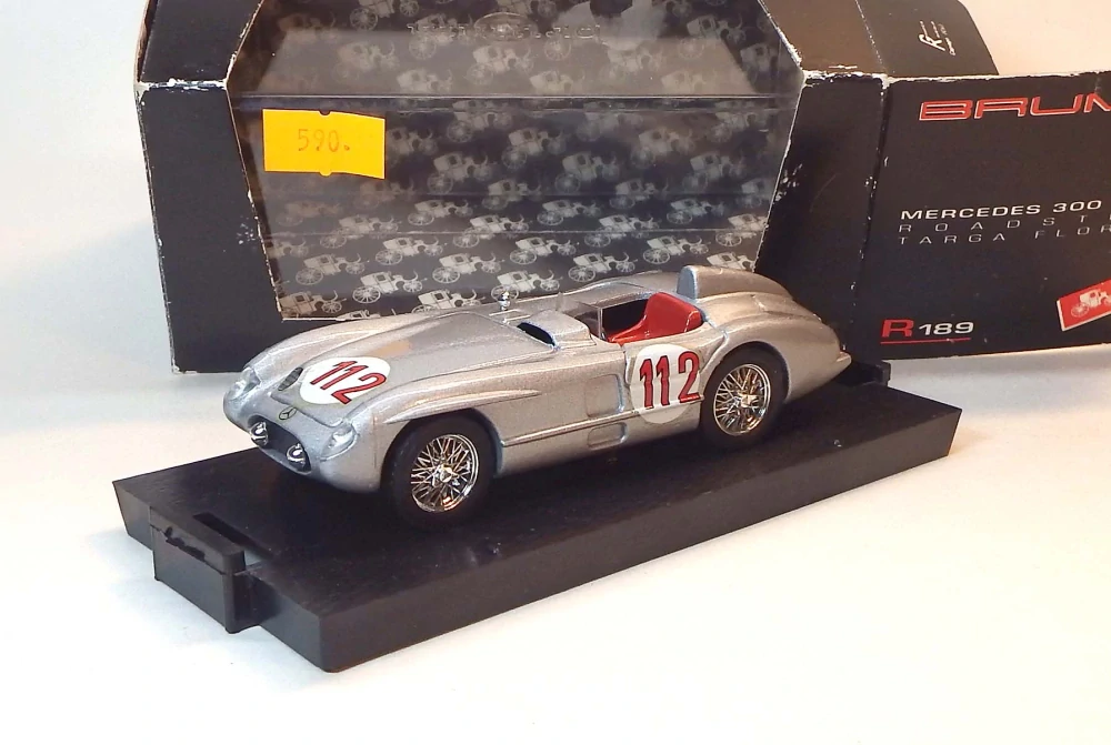 1:43 Mercedes Benz 300 SLR Targa Florio, bazar - Brumm