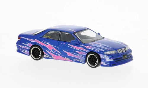 1:64 Toyota Mark II JZX100, blau/Dekor - Tarmac Works