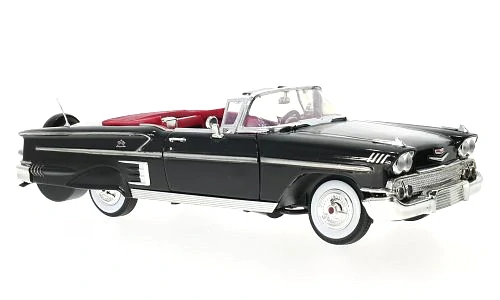 1:18 Chevrolet Impala Convertible, 1958, černý - MotorMax
