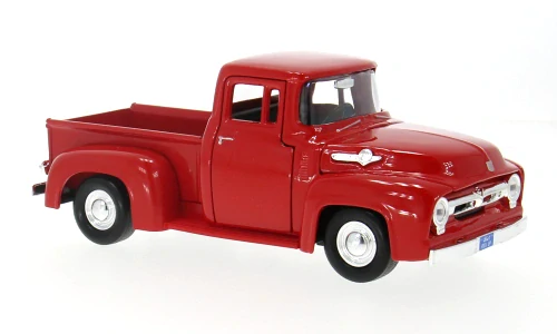 1:24 Ford F-100 Pick Up, 1956, červený - MotorMax