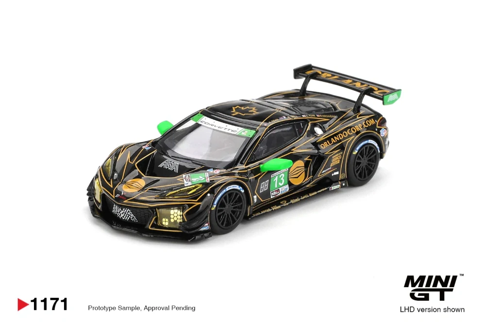1:64 Chevrolet Corvette Z06 GT3.R #13 AWA 2025 IMSA Daytona 24 Hrs - Mini GT
