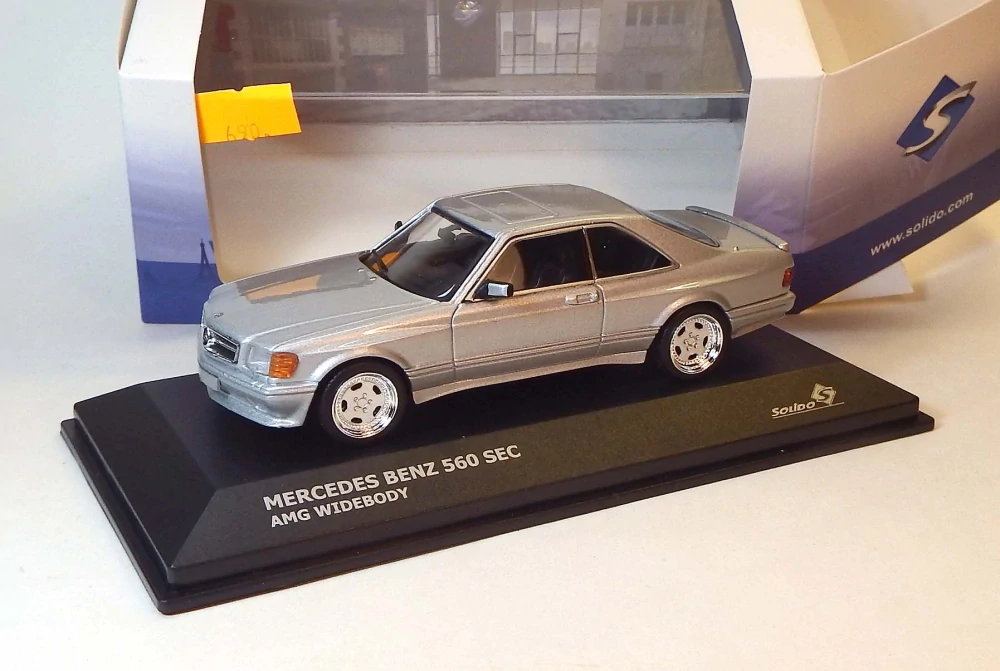 1:43 Mercedes Benz 560 SEC AMG Widebody, bazar - Solido S