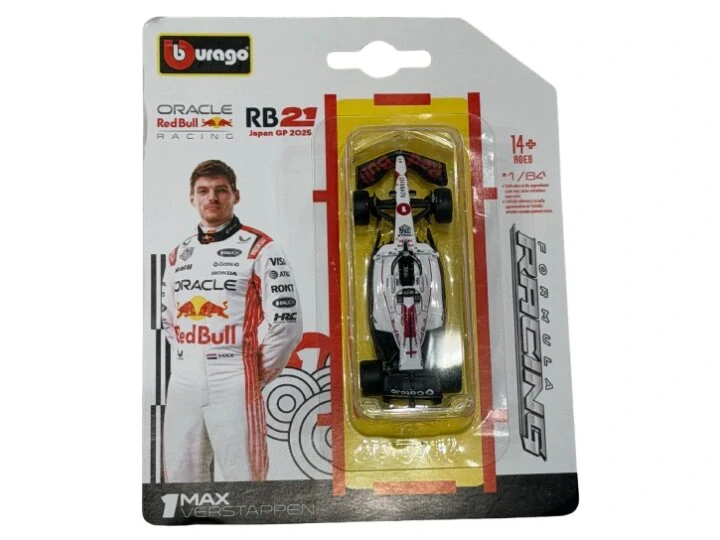 1:64 Red Bull RB21 #1 MAX VERSTAPPEN 2025 - Winner Japan GP - Bburago