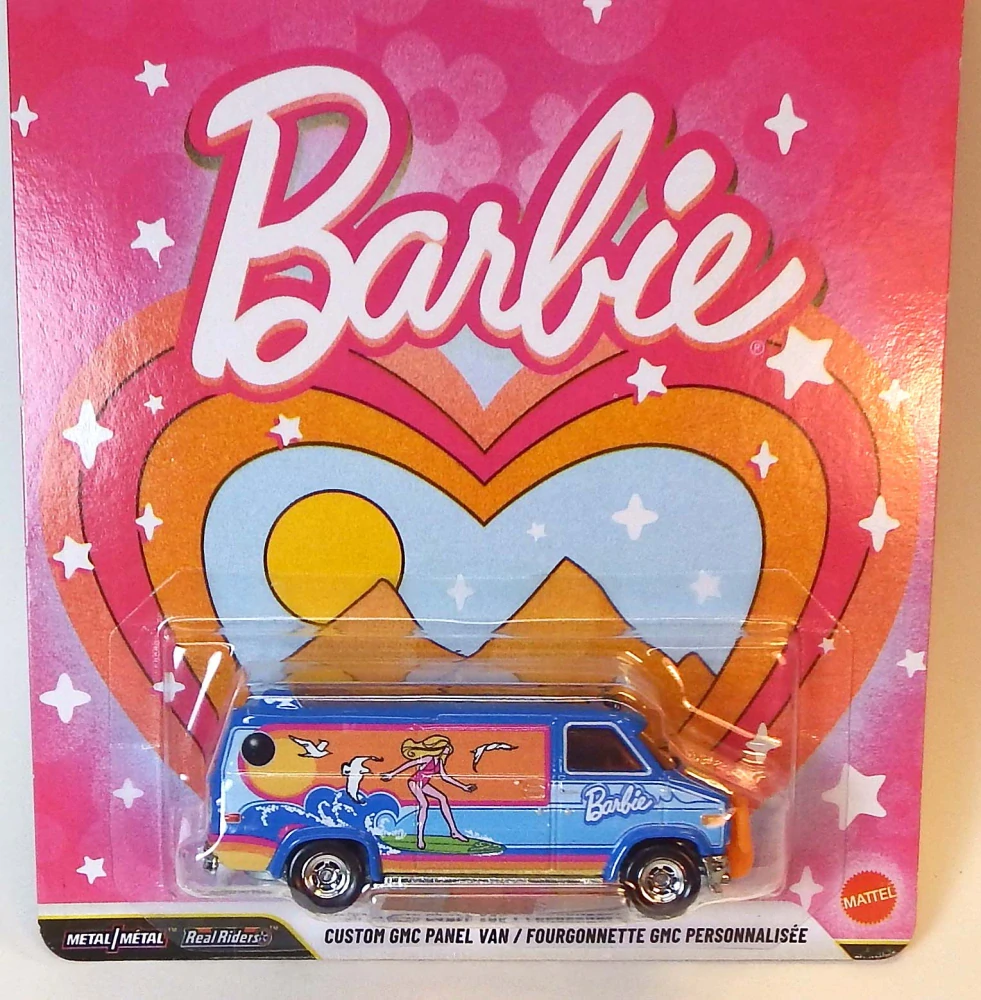 1:43 Barbie GMC Panel Van, bazar - Hot Wheels