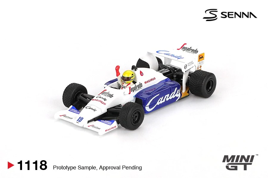 1:64 Toleman TG184 #19 Ayrton Senna 1984 Monaco Grand Prix 2nd Place - Mini GT