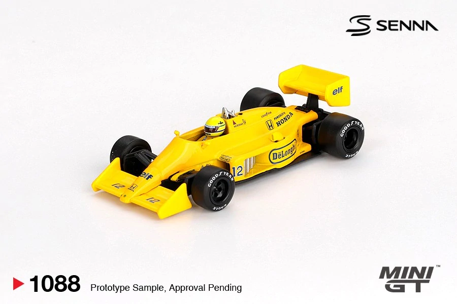 1:64 Lotus 99T #12 Ayrton Senna 1987 Monaco Grand Prix Winner - Mini GT