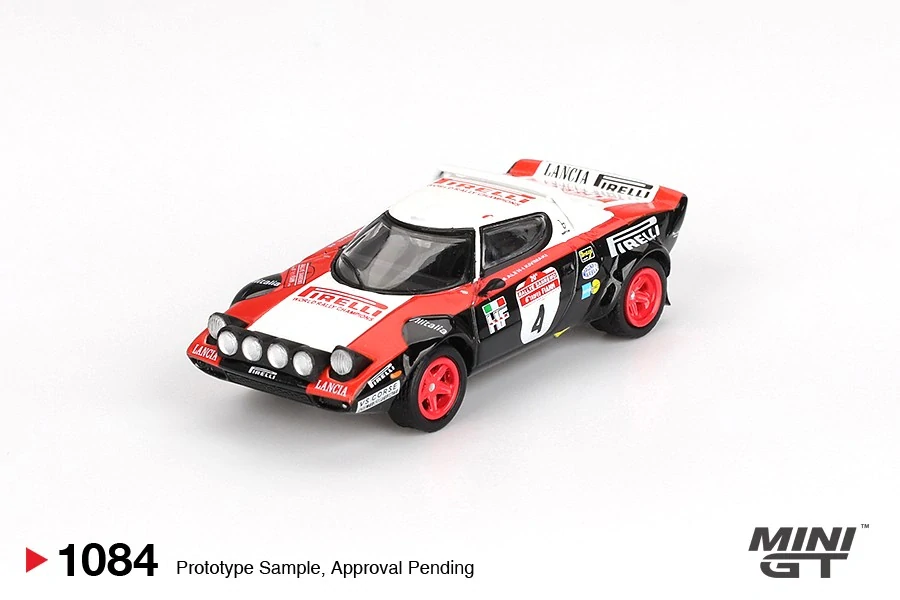 1:64 Lancia Stratos HF #4 1978 Rally Sanremo Winner - Mini GT