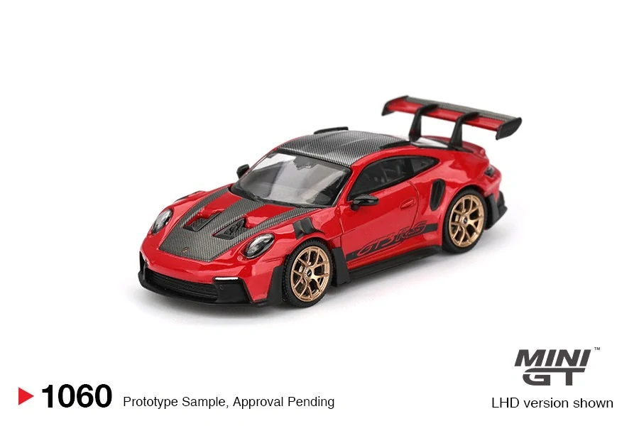 1:64 Porsche 911 (992) GT3 RS Weissach Package Guards Red - Mini GT