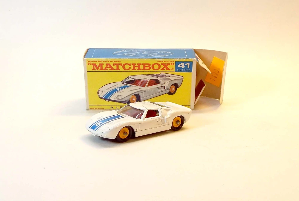 MB-41 Ford GT, bazar, vzácná krabička - Matchbox