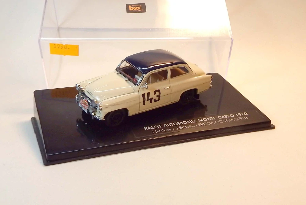 1:43 1960 Škoda Octavia Super Rallye Monte Carlo, ruční práce