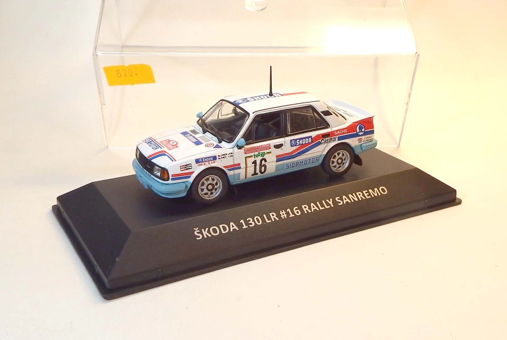 1:43 Škoda 130 LR #16 Rally Sanremo, bazar - DeAgostini