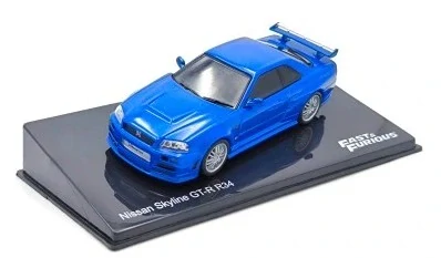1:43 Nissan Skyline GT-R R34 Rychle a Zběsile - DeAgostini