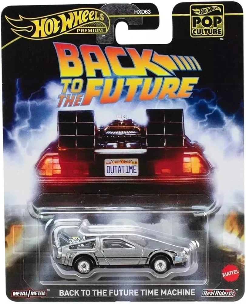 1:64 Back to the Future, Time Machine, bazar - Hot Wheels Pop Culture