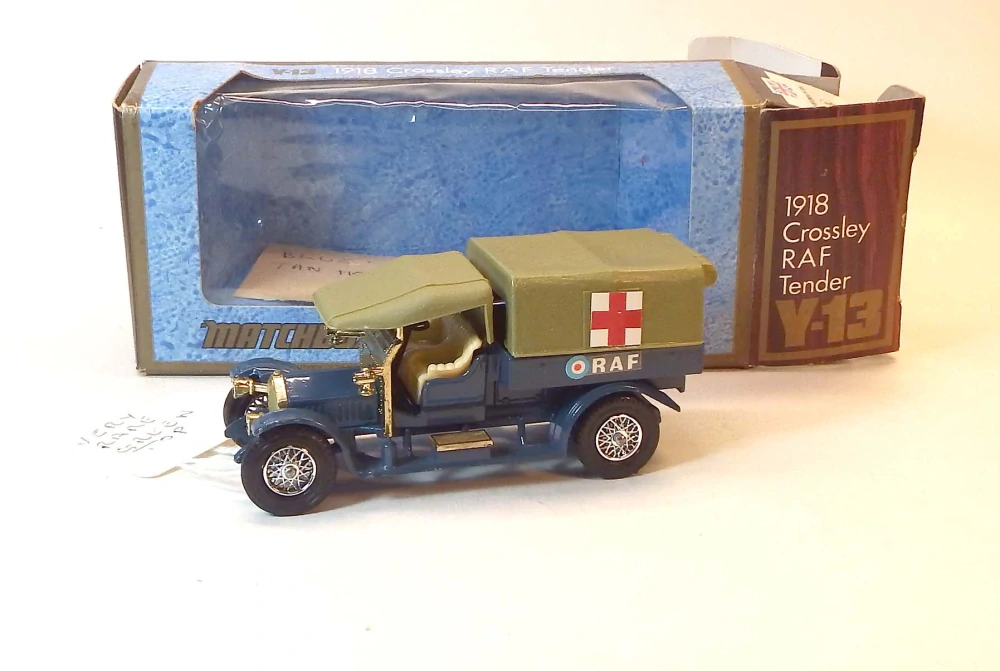 Y-13 1918 Crossley RAF, bazar, vzácná barva plachty - Matchbox