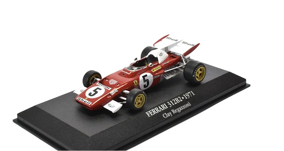 1:43 Ferrari 312B2 1971 Clay Regazzoni, balení vitrínka – Atlas